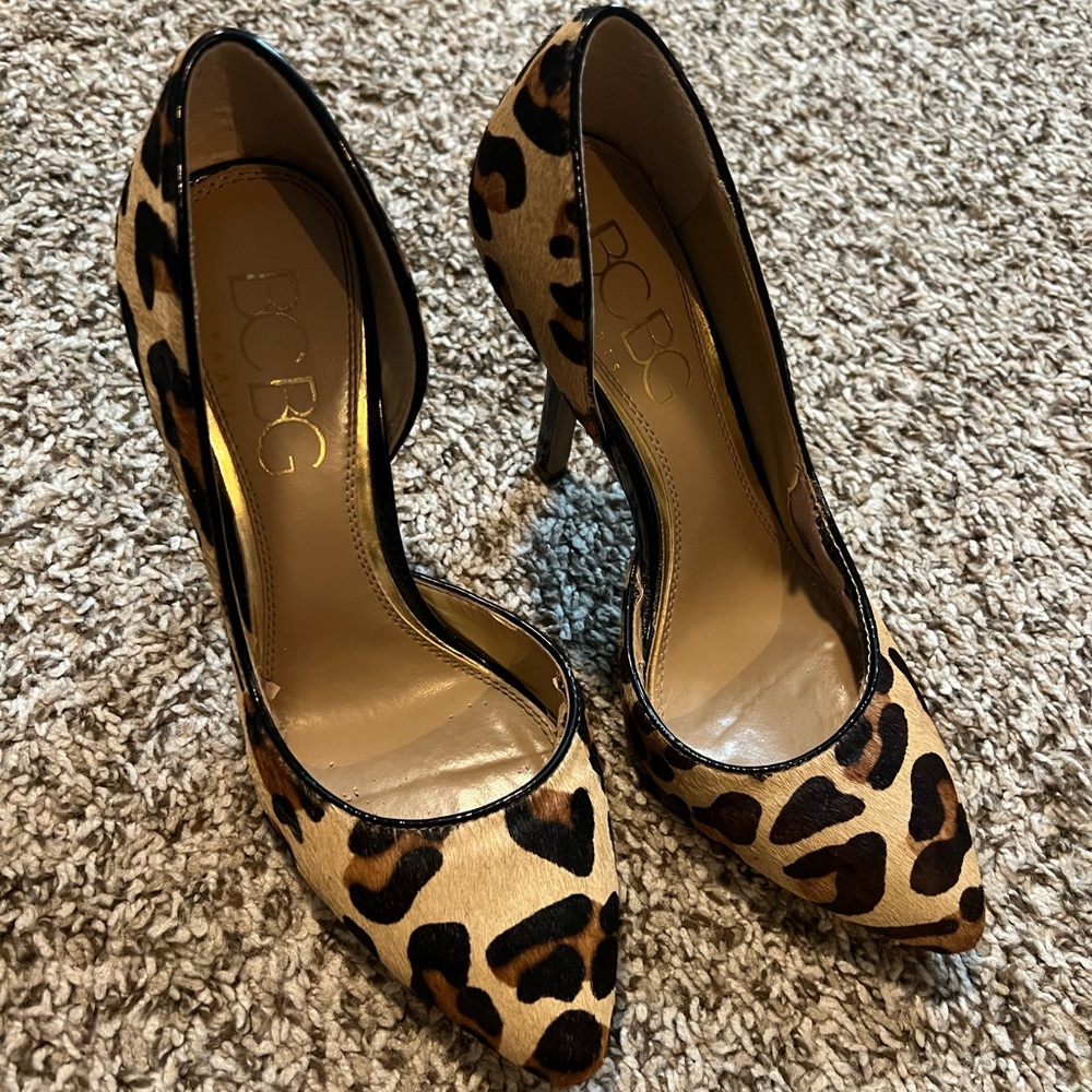 BCBG Leopard Heels